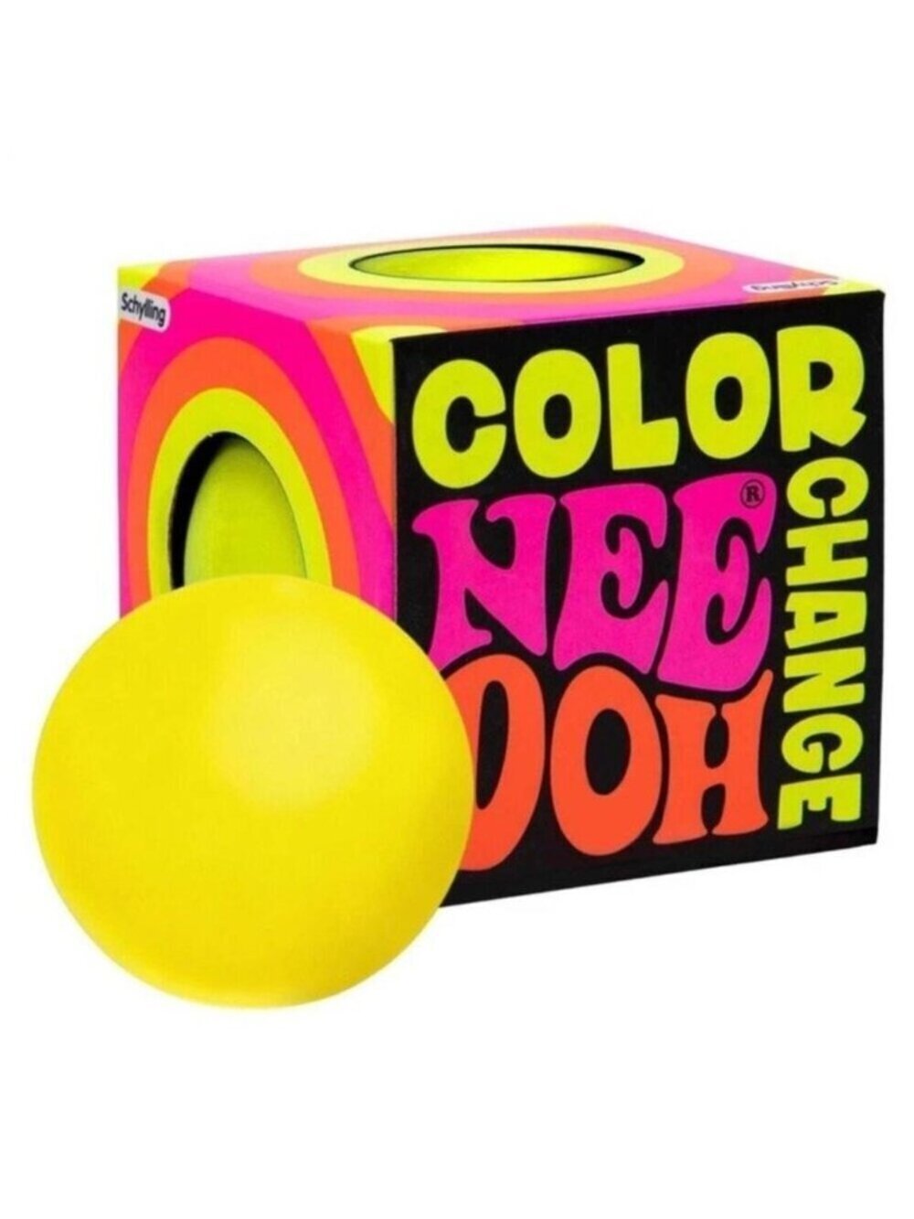 Nee Doh Color Change Ball Yellow New In Box Schylling